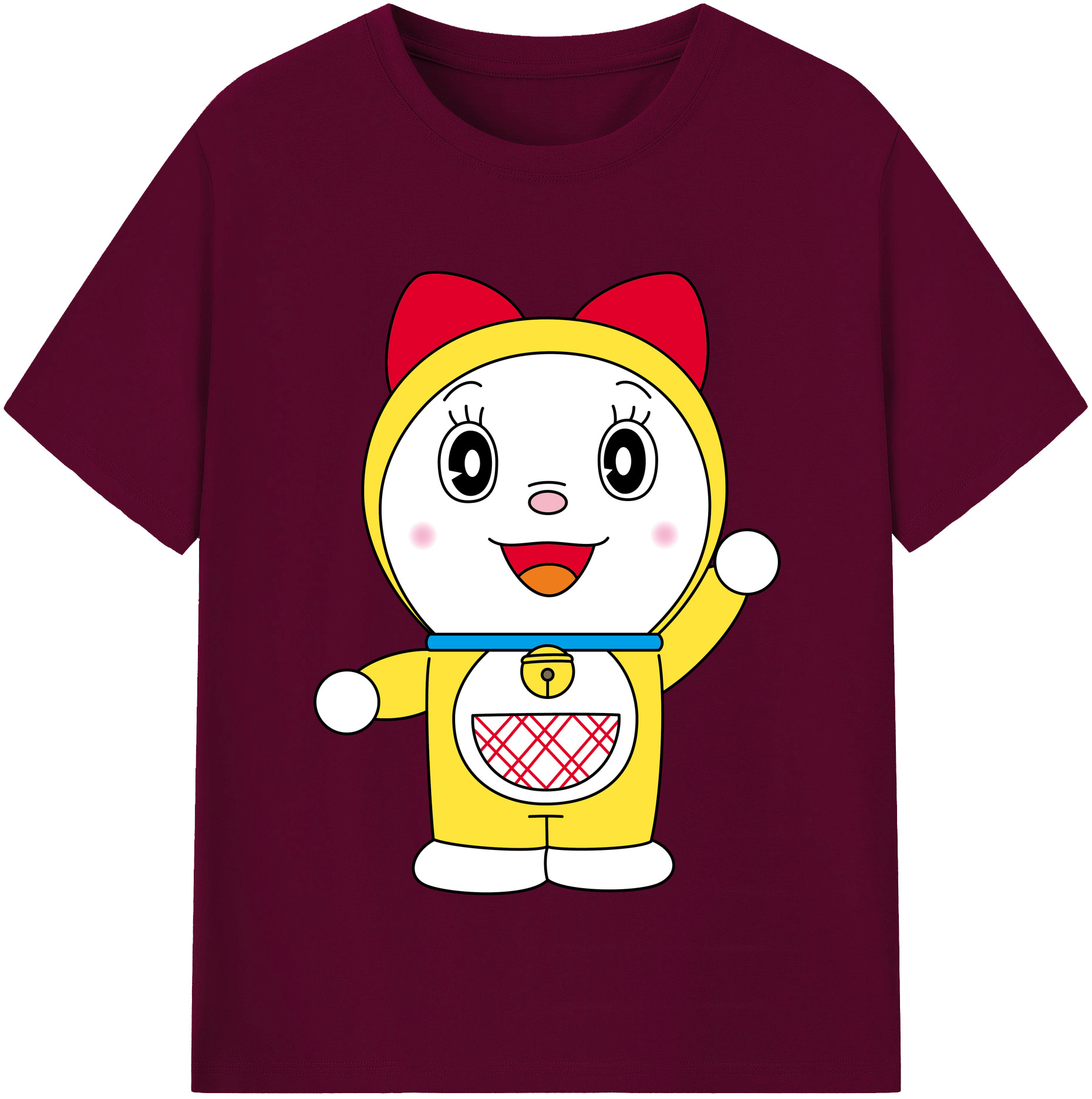 （画像用） ドラえもん ドラミ Doraemon Dorami レディースカジュアルプリントTシャツ（綿100％）